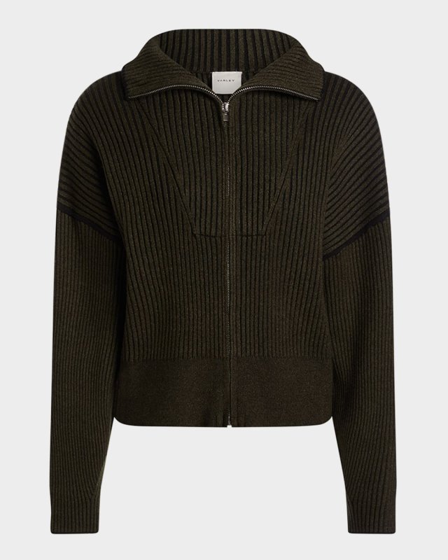 Carmen Knit Front-Zip Jacket